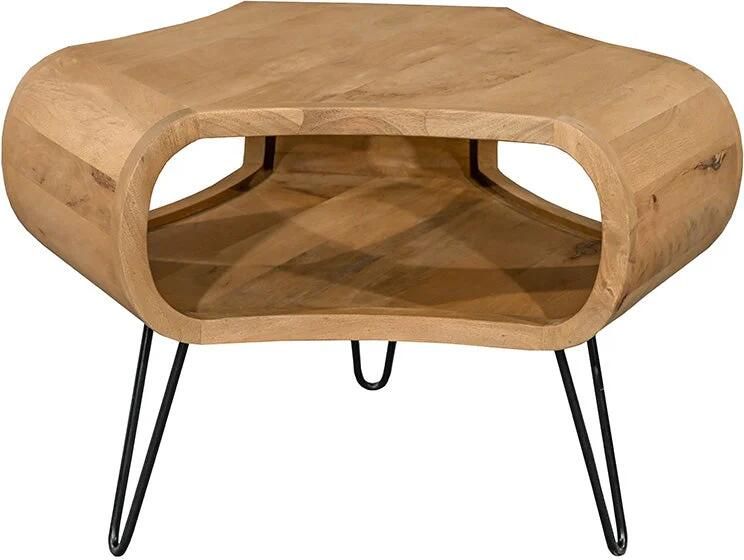 Invicta Interior Salontafel ORGANIC LIVING 70cm met hairpin poten mangohout naturel 48646