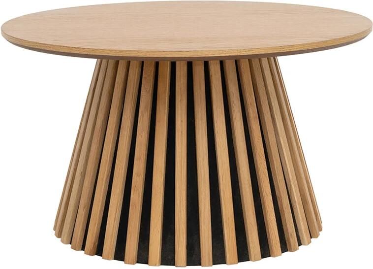 Invicta Interior Salontafel VALHALLA WOOD Ø 70cm rond eiken hout fineer naturel 45894