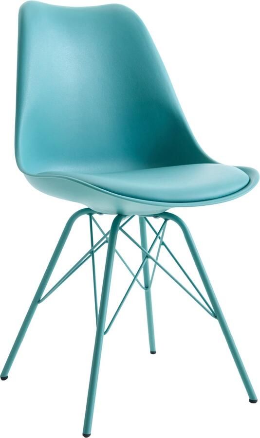 Invicta Interior Retro Stoel SCANDINAVIA MEISTERSTÜCK turquoise 42036 - Foto 3