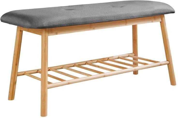 Invicta Interior Schoenenkast ZEN-BO 90cm bamboe natuurlijk grijs 48175