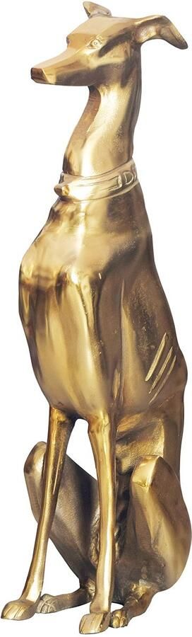 Invicta Interior Sculptuur grijsHOUND 70cm aluminium goud 45170