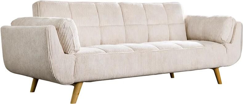 Invicta Interior Slaapbank BOUTIQUE 215cm 3-zits cord beige 49249