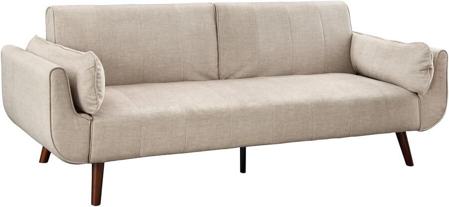 Invicta Interior Slaapbank DIVANI 220cm 3-zits fluweel champagne beige 48983