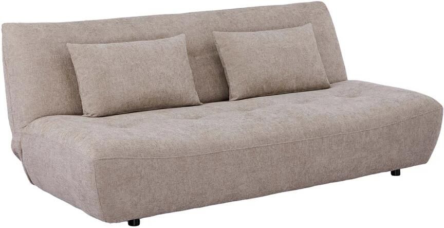 Invicta Interior Slaapbank ELYPSE 200cm 3-zits chenille greige 48662