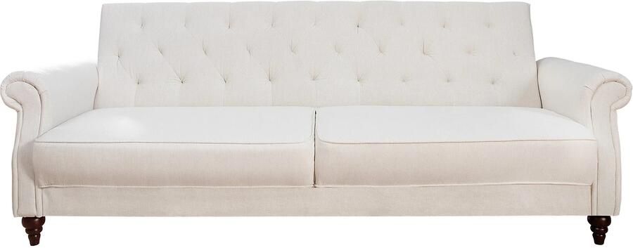 Invicta Interior Chesterfield 3-zitsbank MAISON BELLE AFFAIRE 220 cm natuurlijke structuurstof met slaapfunctie 41498 - Foto 2