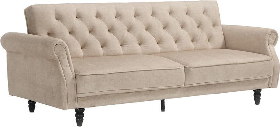 Invicta Interior Slaapbank MAISON BELLE AFFAIRE 220cm vogue velvet champagne beige 48917