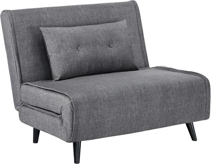 Invicta Interior Slaapstoel SMART MULTIFUNCTION 100cm fluweel grijs 48806