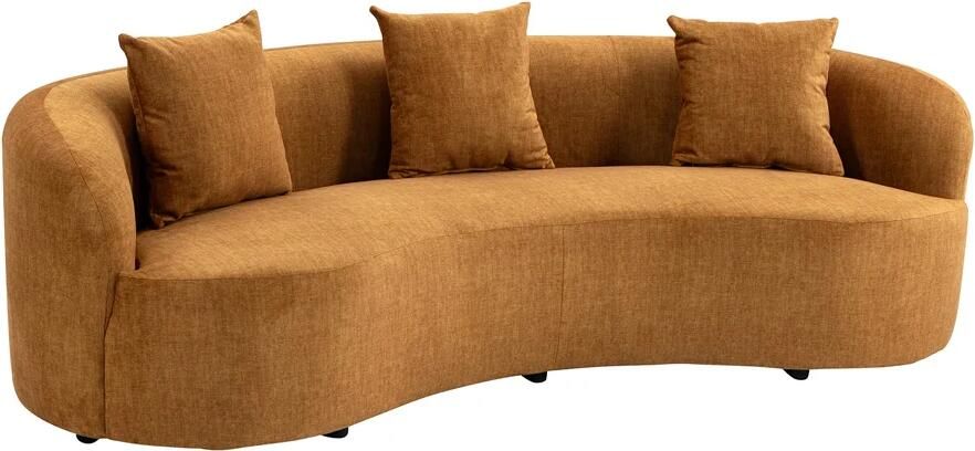 Invicta Interior Sofa ATELIER 230cm 3-zits mosterdgeel 49131