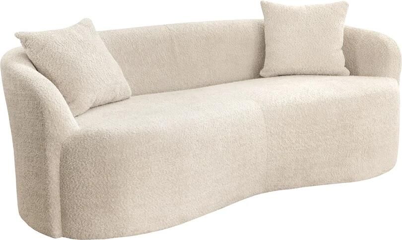 Invicta Interior Sofa ELEMENTAL 180cm 2-zits bouclé champagne beige 48106