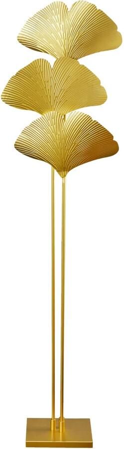 Invicta Interior Design vloerlamp GINKGO 160cm goud metaal 42690 - Foto 2