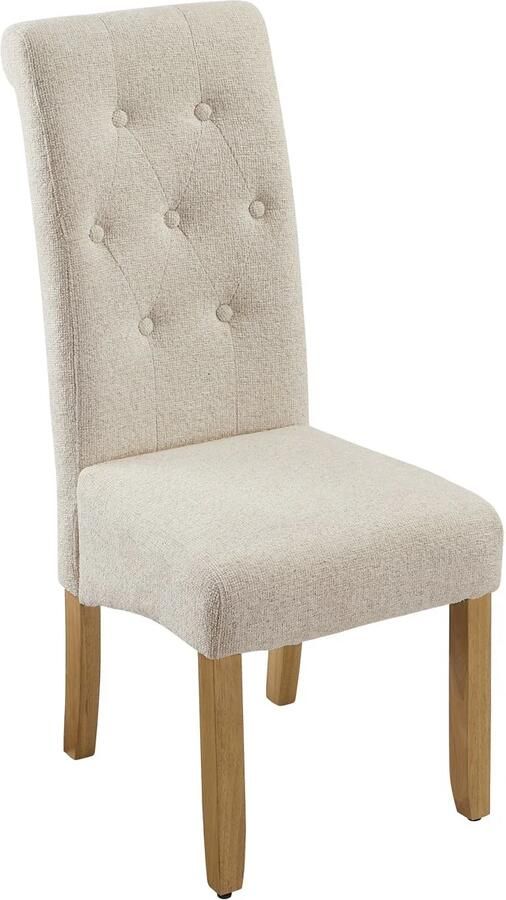 Invicta Interior Stoel CASA met nekrol boucle tweed beige 48824