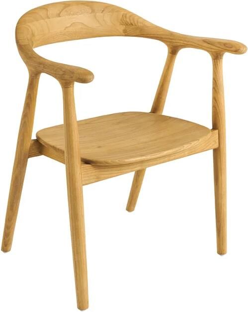 Invicta Interior Stoel KENNEDY met armleuningen sungkai hout natuurlijk 48710