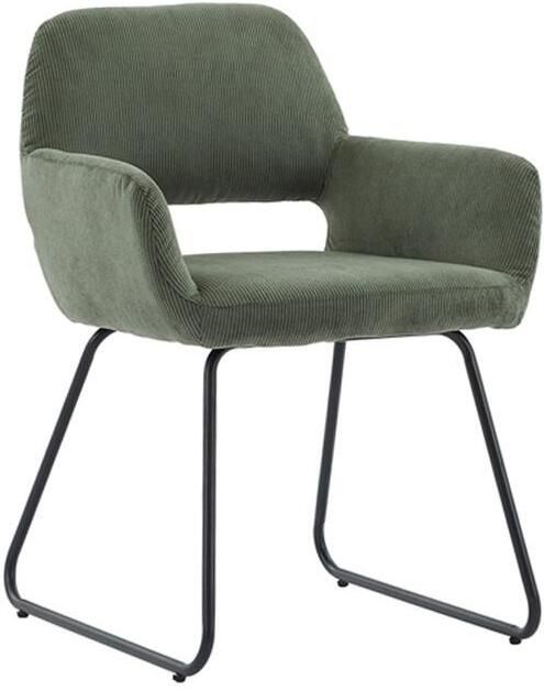 Invicta Interior Stoel MUSTANG met armleuningen koord groen 46417