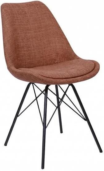 Invicta Interior Stoel SCANDINAVIA MEISTERSTÜCK textielverstevigde bruine stof 46538