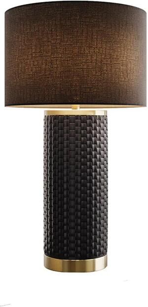 Invicta Interior Tafellamp ELEGANCIA 70 cm zwarte lampenkap keramiek zwart goud 46010-1-S