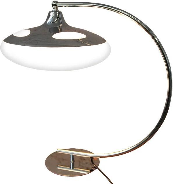 Invicta Interior Moderne tafellamp LUNA LOGO 45cm zilverchroom tafellamp 112 - Foto 2