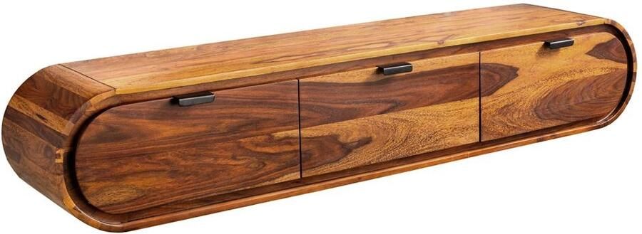 Invicta Interior TV-meubel ORGANIC 160cm hangend sheesham hout bruin 47755