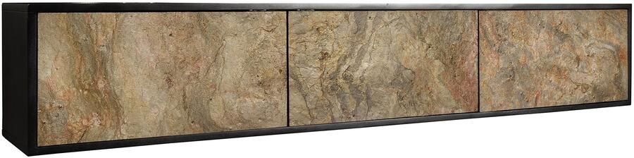 Invicta Interior TV MeubelMONTAIN SOUL 160cm hanging acacia naturel steen look zwart naturel 44341