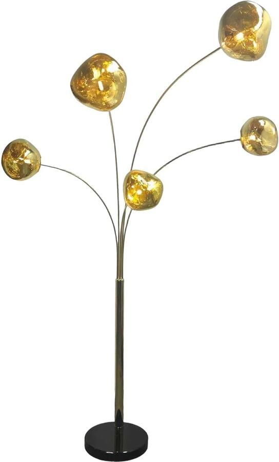 Invicta Interior Vloerlamp LIQUID DIAMOND goud 200cm 48501