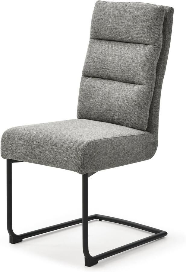 Invicta Interior Moderne sledestoel COMFORT vintage grijs met zwart metalen frame 40461