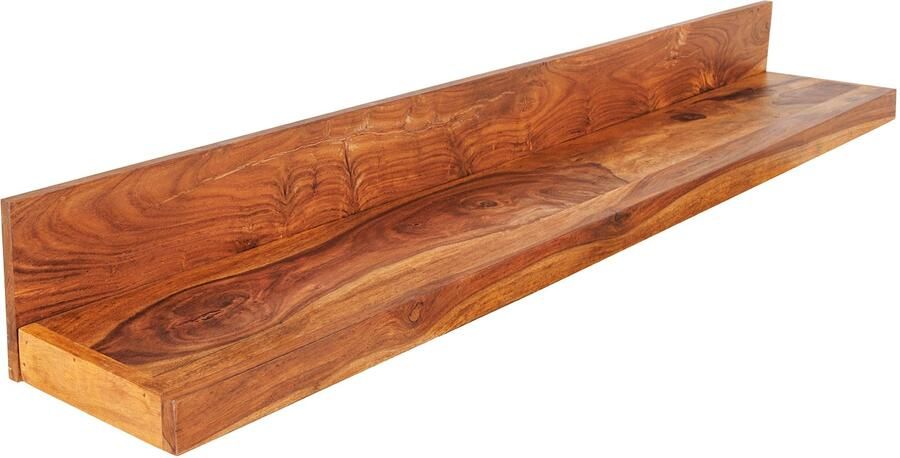 Invicta Interior Massieve wandplank MAKASSAR 140cm bruin sheeshamhout afwerking 44746