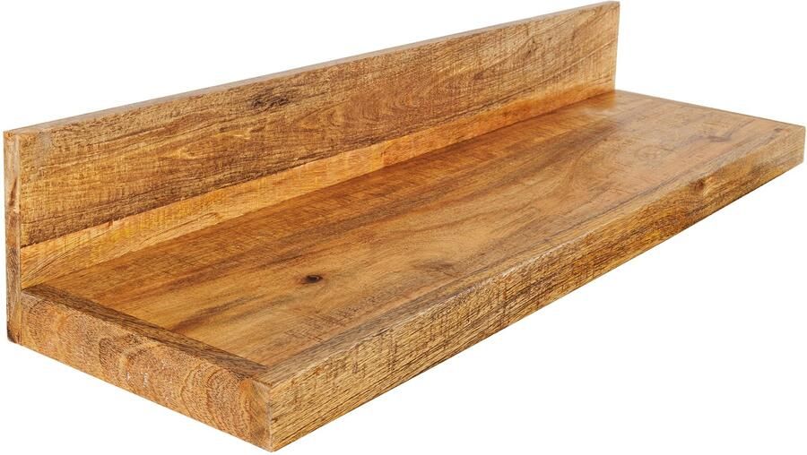 Invicta Interior Massieve wandplank MAKASSAR 80cm naturel mangohout handgemaakt 44741 - Foto 2