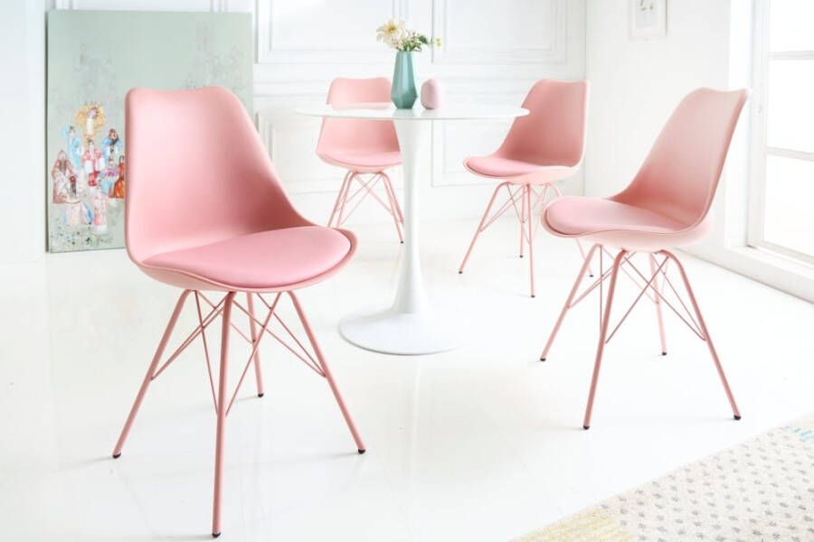 Invicta Interior Retro stoel SCANDINAVIA MEISTERSTÜCK roze 42040