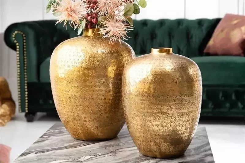 Invicta Interior Elegante vazen set van 2 ORIENTAL 33cm goud met de hand versierd 40382 - Foto 1