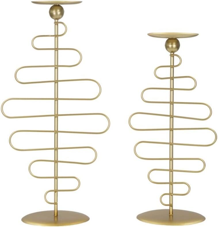 Mauro Ferretti ALID KANDELAAR SET 2 STUKS CM 20X16X43