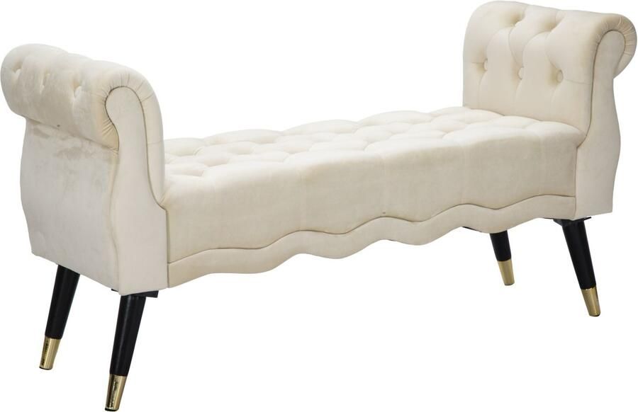 Mauro Ferretti BANKJE PARIJS CREMA GOUD CM 120X40X60