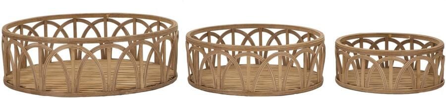 Mauro Ferretti DIENBLAD FUJI SET 3 STUKS CM Ø 50X16-40X14-30X12