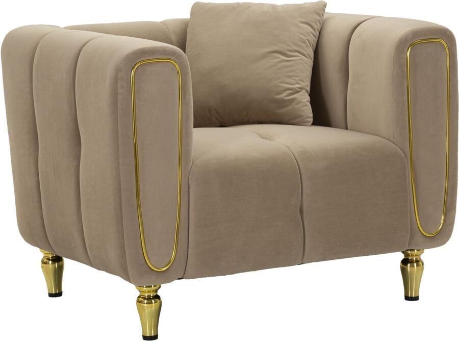 Mauro Ferretti FAUTEUIL ALMA GRIJS MET KUSSEN CM 97X81X71