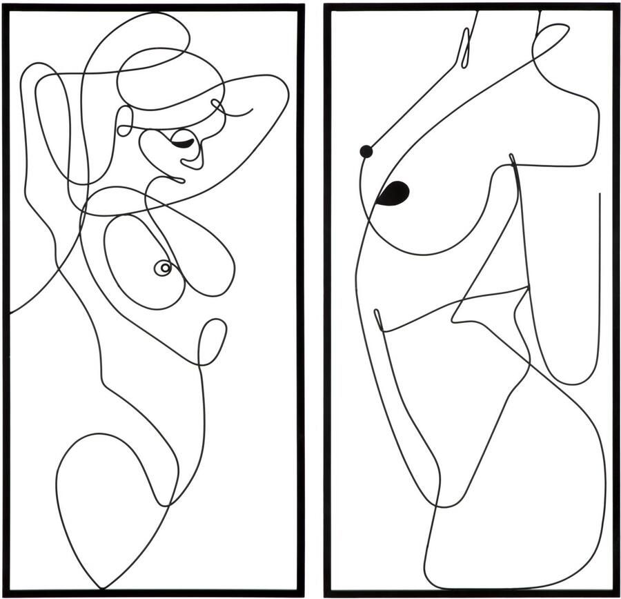 Mauro Ferretti IJZEREN WANDPANEEL EENVOUDIG IN TE STELLEN 2 STUKS CM 50X1X100