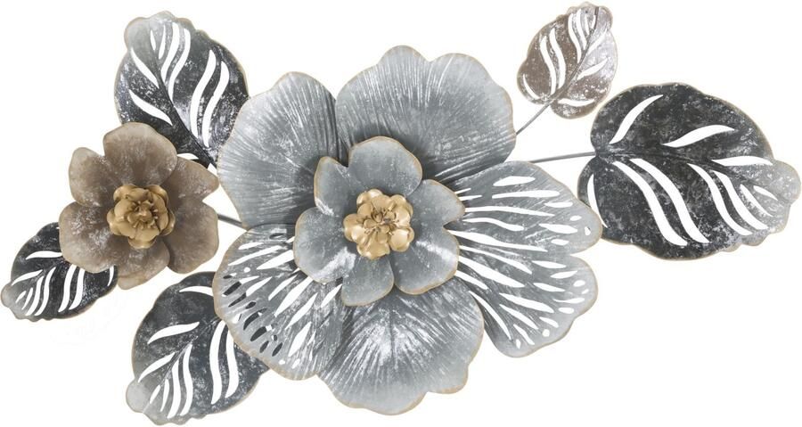 Mauro Ferretti IJZEREN WANDPANEEL GRIJSTINTEN -B-CM 84X9 5X48