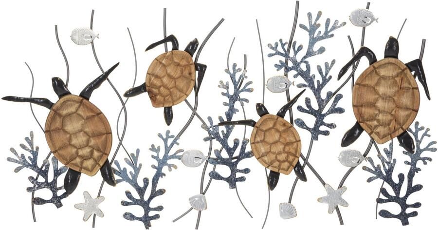 Mauro Ferretti IJZEREN WANDPANEEL SCHILDPAD CM 132 7X5 7X69 9