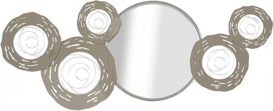 Mauro Ferretti MUUR IJZEREN PANEEL HOP MET SPIEGEL CM 106X3 8X48