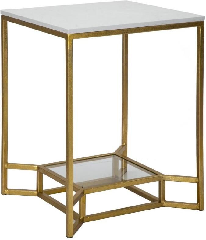 Mauro Ferretti TAFEL DUBBEL MARMER CM 47X47X60