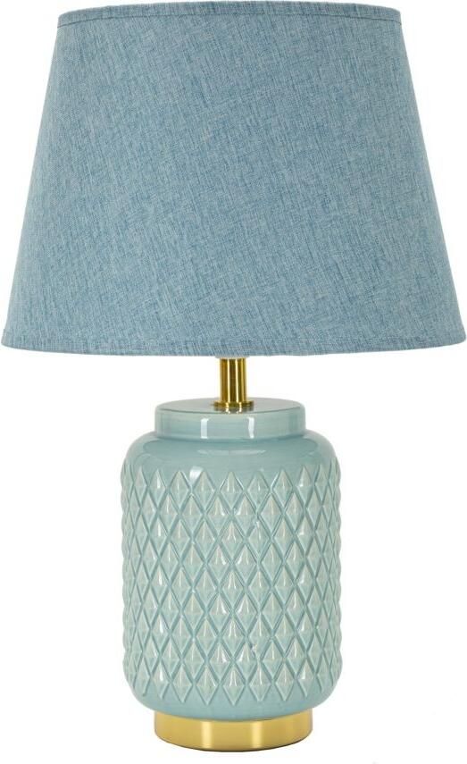 Mauro Ferretti TAFELLAMP VIERKANT TURQUOISE CM Ø 28X44