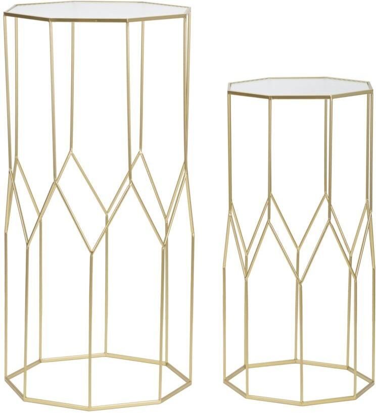 Mauro Ferretti TELEFOONHOUDER NIEUWE GLAZEN SET 2 STUKS CM 50X46X100-40X37X80