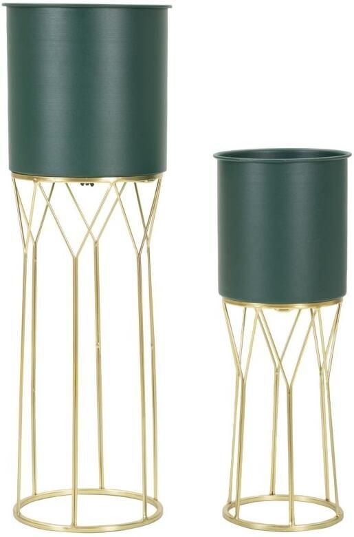 Mauro Ferretti VAASHOUDER GRENT STAND SET 2 STUKS CM Ø 23X70-19X50