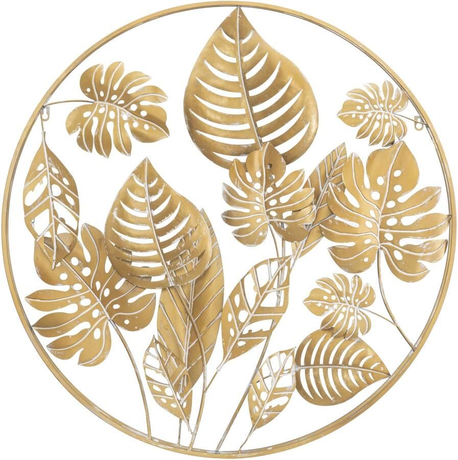 Mauro Ferretti WAND IJZEREN PANEEL JUNGLE ROND CM Ø 80X6 5