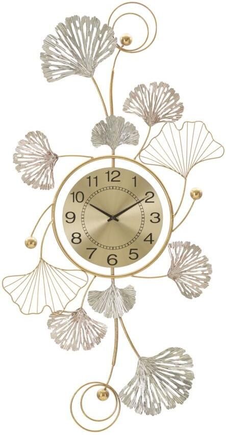 Mauro Ferretti WANDDECORATIE LEAVY MET KLOK CM 52 5X3 5X102