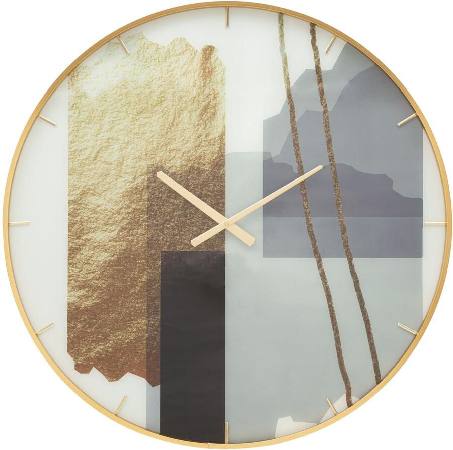 Mauro Ferretti WANDKLOK GLASMOTIEF CM Ø 80X5