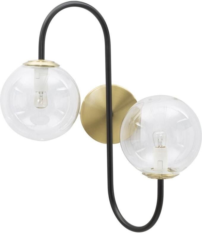 Mauro Ferretti WANDLAMP IJZER ZWART CM 36x24x45