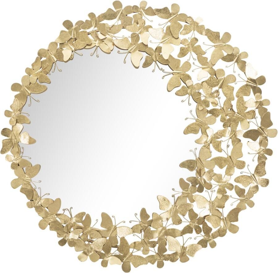 Mauro Ferretti WANDSPIEGEL GLAM BUTTERFLY WIND Ø CM 81 5X3 5 (SPIEGEL CM Ø55)