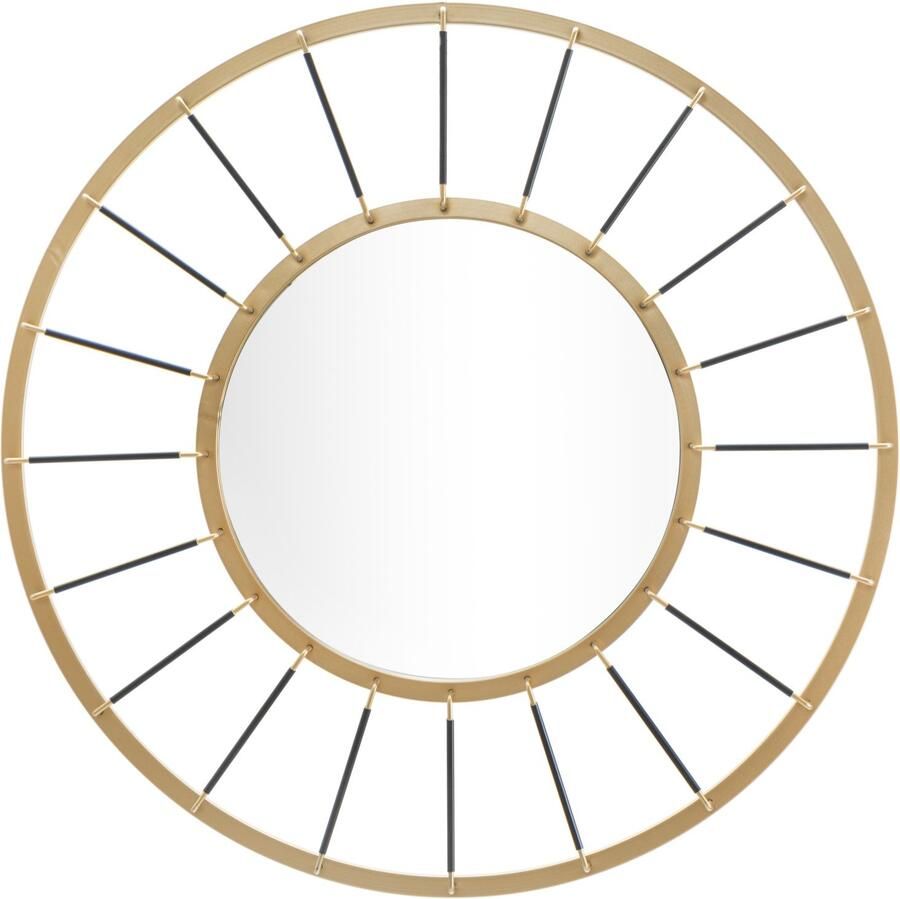 Mauro Ferretti WANDSPIEGEL GLAM DONKER CM Ø 81X6 5 (SPIEGEL CM Ø 41 5)