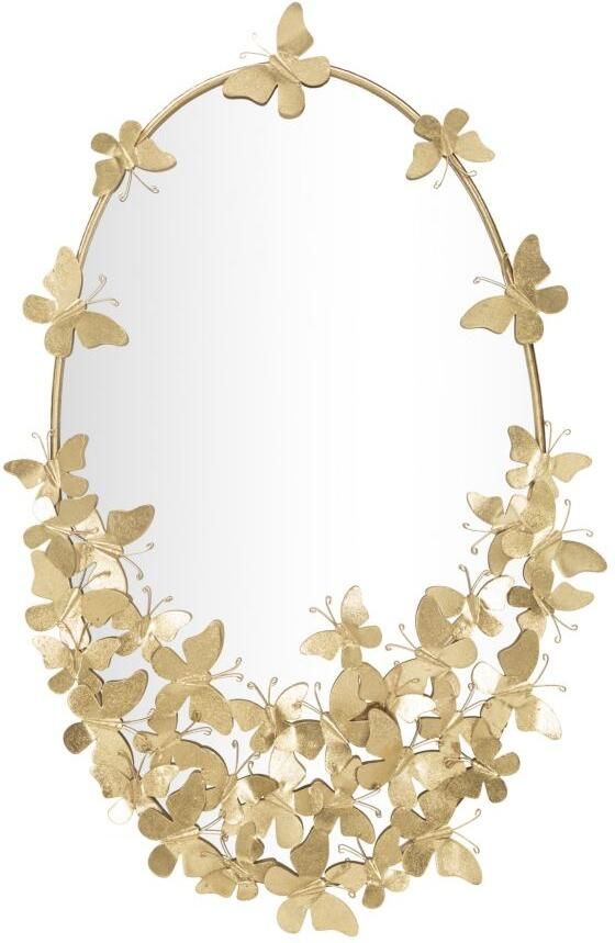 Mauro Ferretti WANDSPIEGEL OVAAL VLINDER CM 59X3X89 5 (SPIEGEL CM 46X78)