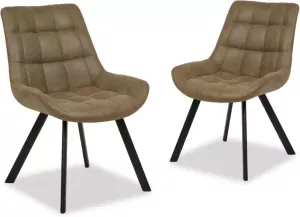 Mobistoxx Set van 2 stoelen ECHO kaki