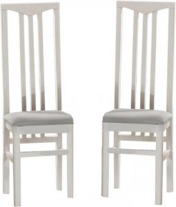 Mobistoxx Set van 2 stoelen ETNA hoogglans wit