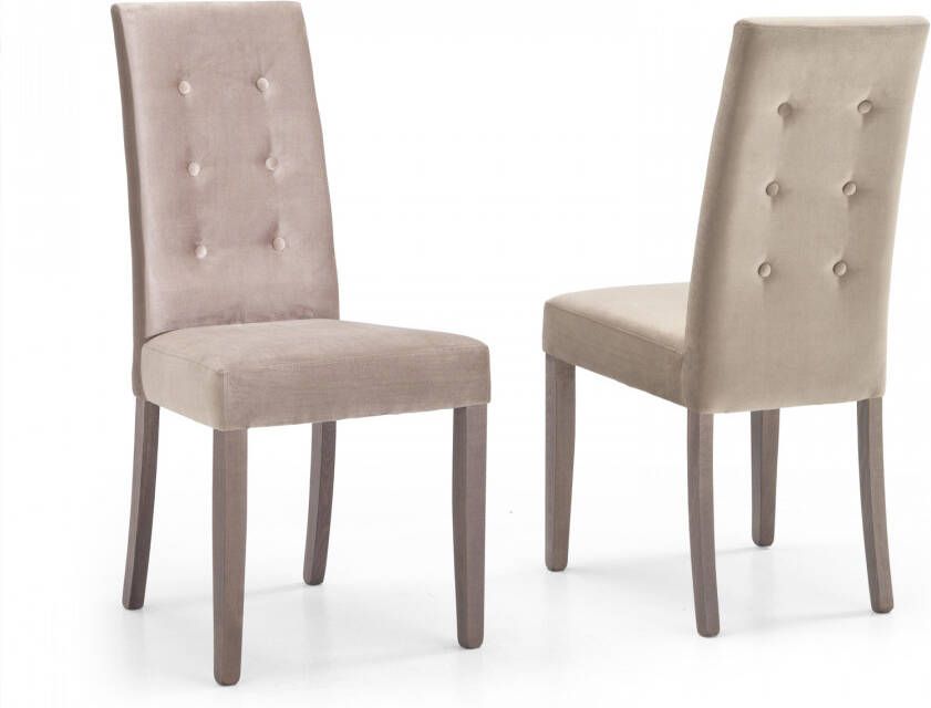 Mobistoxx Set van 2 stoelen EVOLY kastanjebruin online kopen
